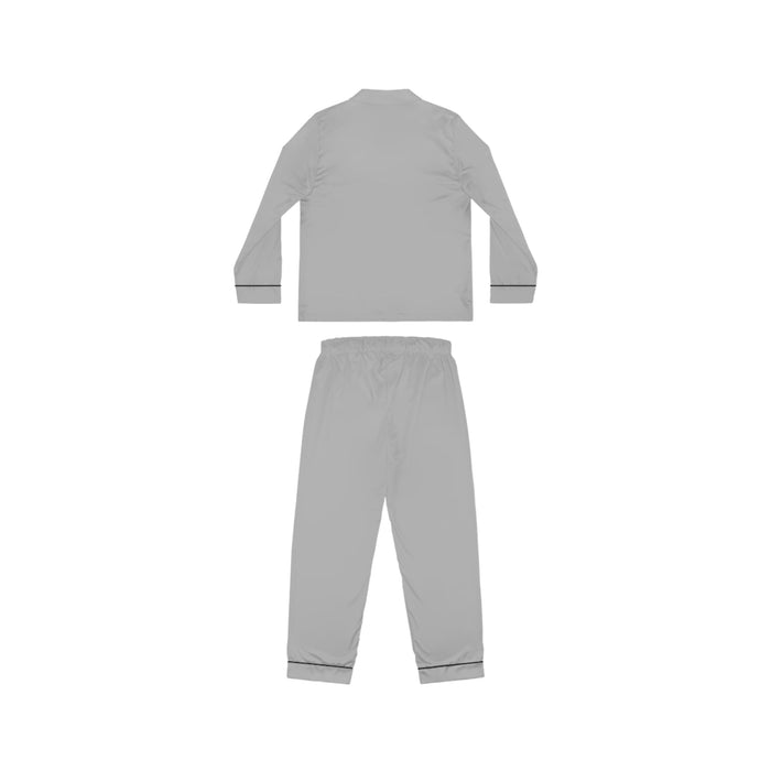 Women's Light Grey Satin Pajama Set — Luxurious Sleepwear - 314 Originals
