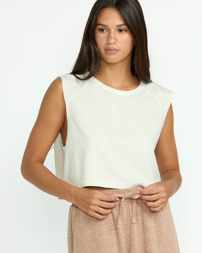 Women's Lil Muscle Tank-Stone-Volcom