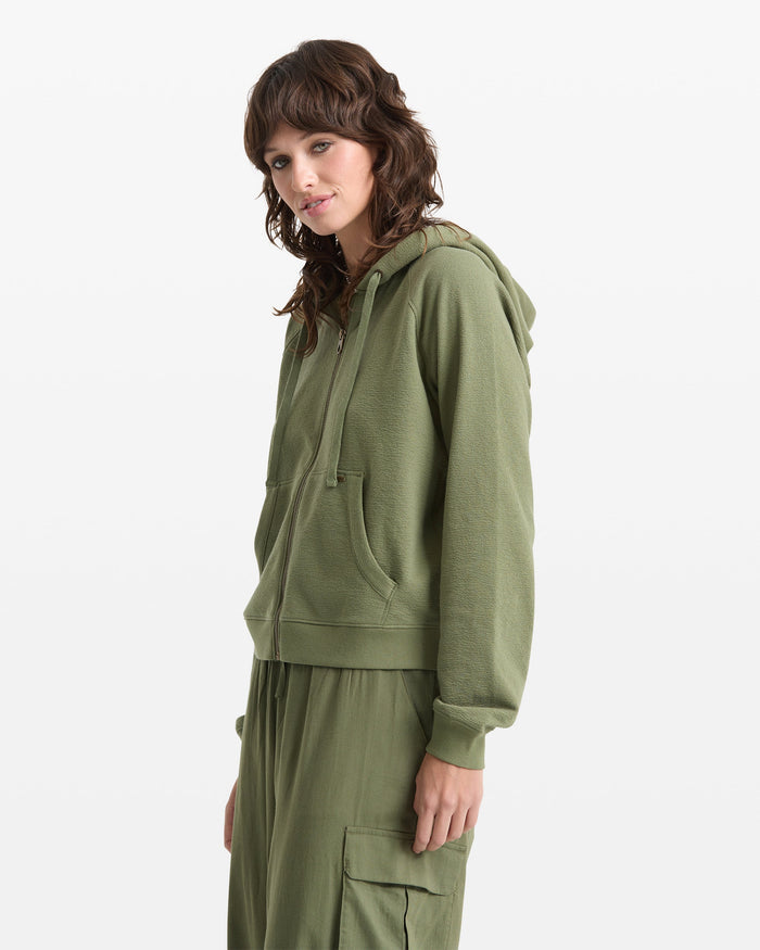 Volcom Women's Lived In Fleece Zip Sweatshirt