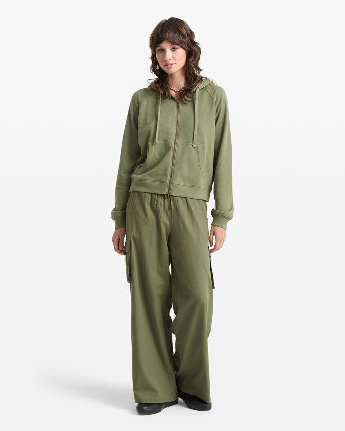 Volcom Women's Lived In Fleece Zip Sweatshirt