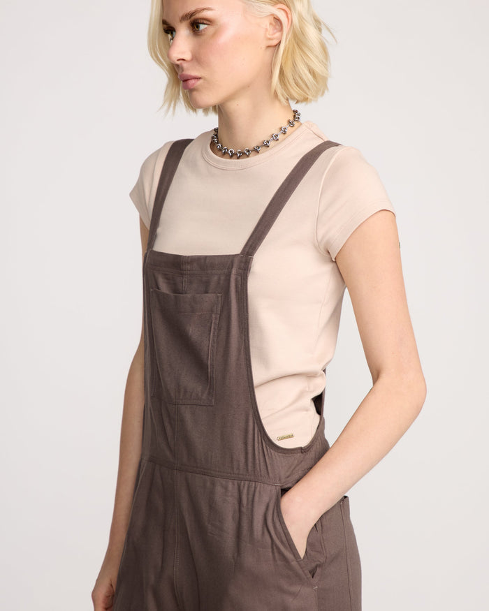 Women's Lived In Romper-Black Plum-Volcom