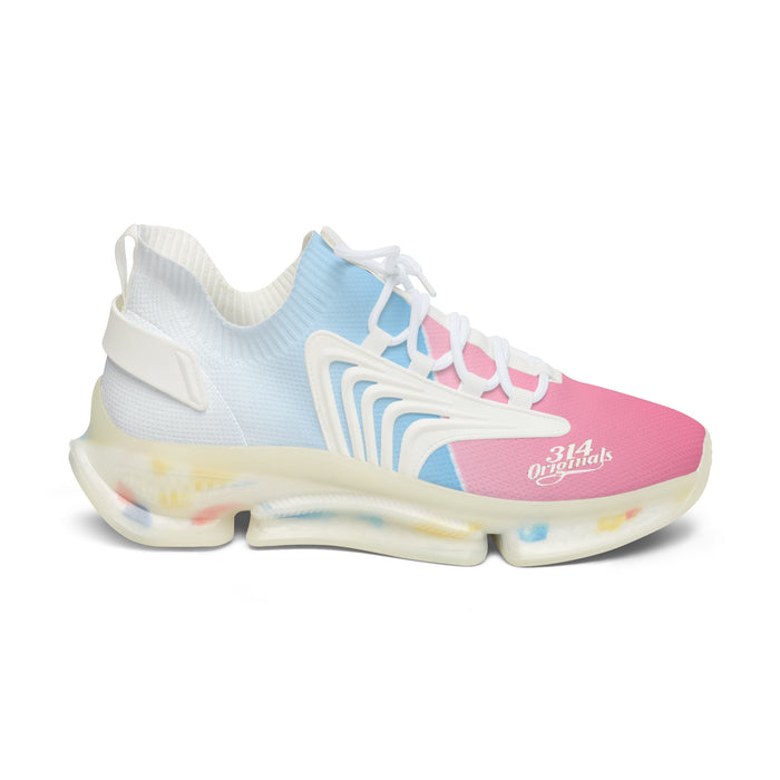 Women's Mesh Sneakers — Pastel Pink & Blue Lightweight Athletic Shoes - 314 Originals