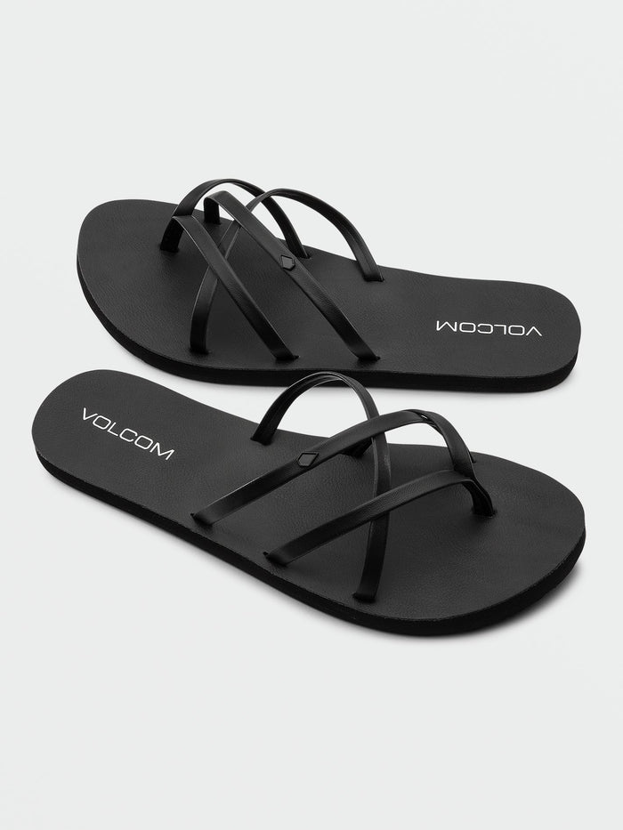 Women's New School II Sandals-Black Out-Volcom