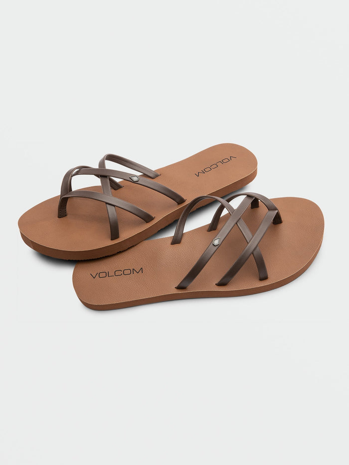 Women's New School II Sandals-Brown-Volcom