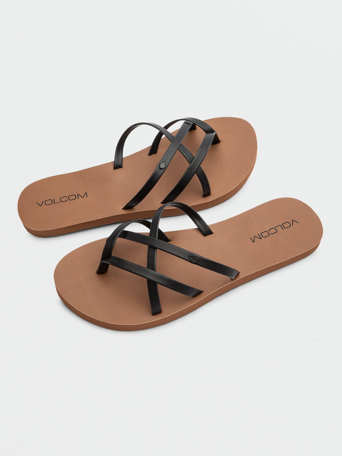 Women's New School II Sandals-Black-Volcom