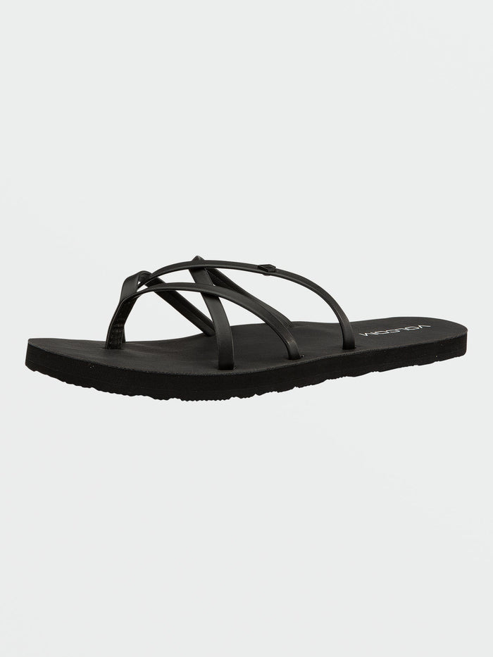 Women's New School II Sandals-Black Out-Volcom