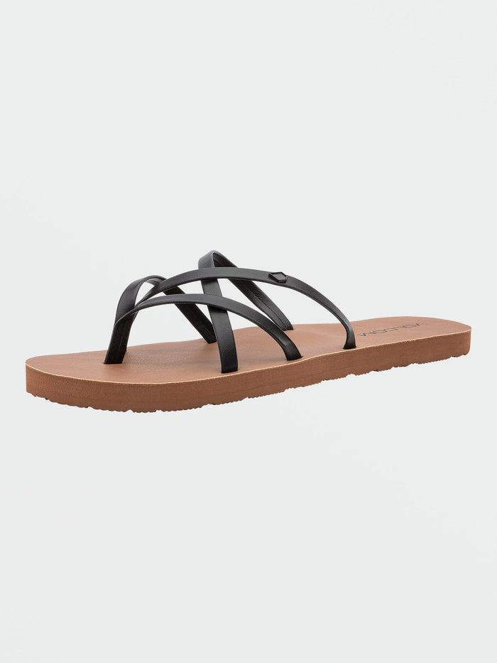 Women's New School II Sandals-Black-Volcom