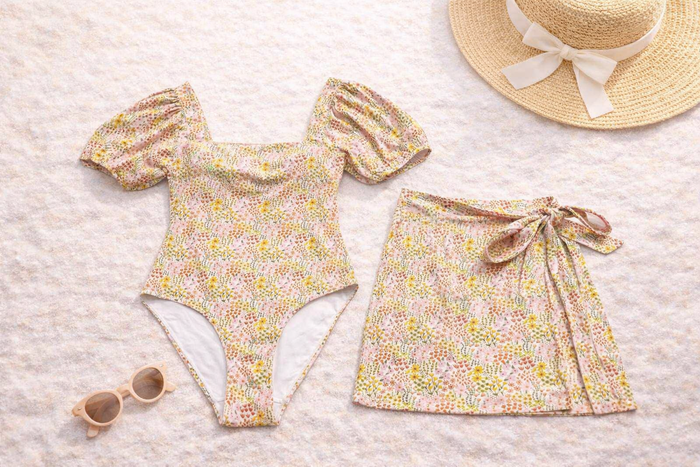 Women's One Piece Swimsuit | Sunlit Meadow