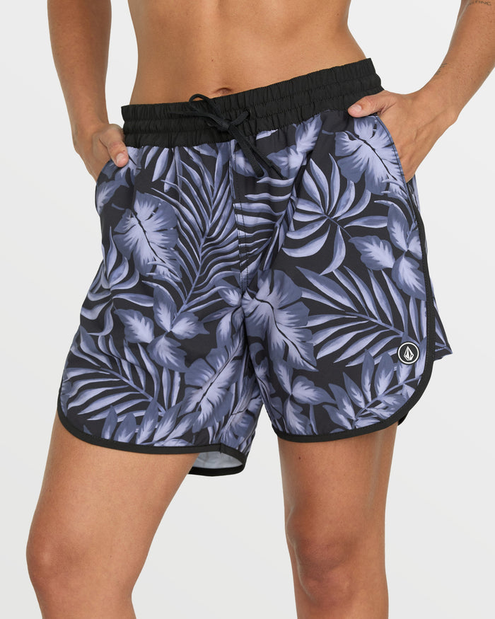 Women's Paradise Dreamer Boyfriend 6" Boardshorts-Black-Volcom