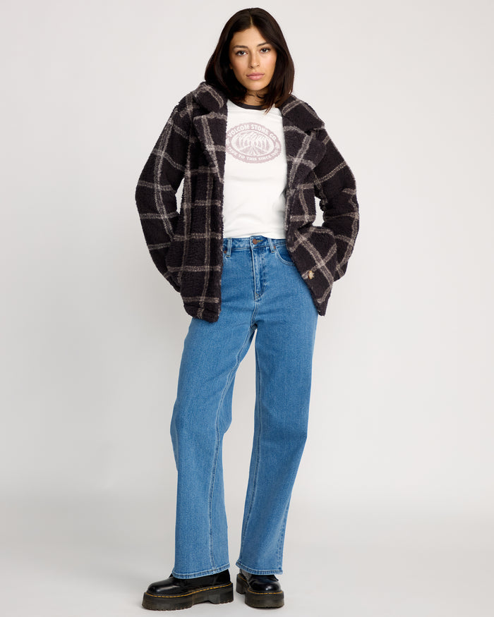 Women's Polar Puff Jacket-Vintage Black-Volcom