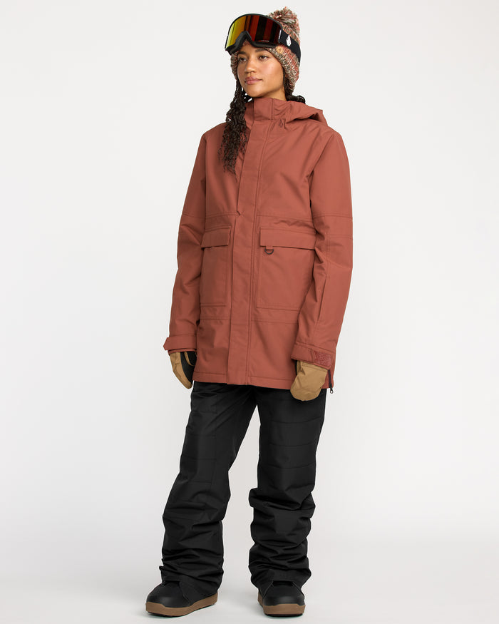 Women's Qc Cruiser Insulated Parka-Henna-Volcom