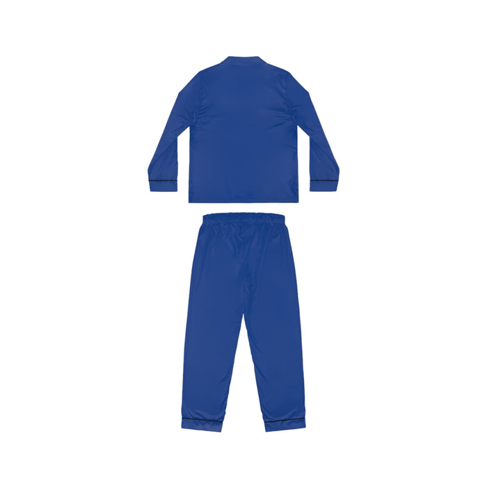 Women's Royal Blue Satin Pajama Set — Luxurious Sleepwear - 314 Originals