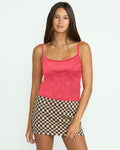 Women's Shella Good Tank-True Red-Volcom