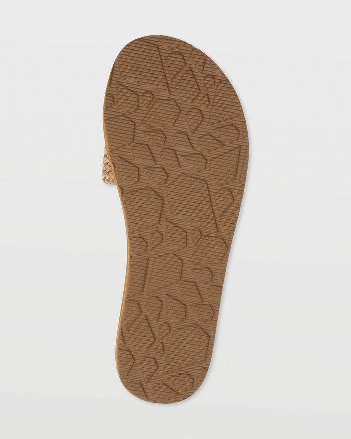 Women's Simple Slide Braid-Cognac-Volcom