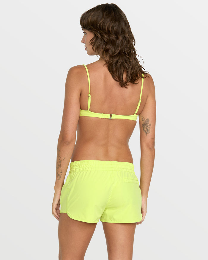 Women's Simply Solid Boardshorts-Island Green-Volcom