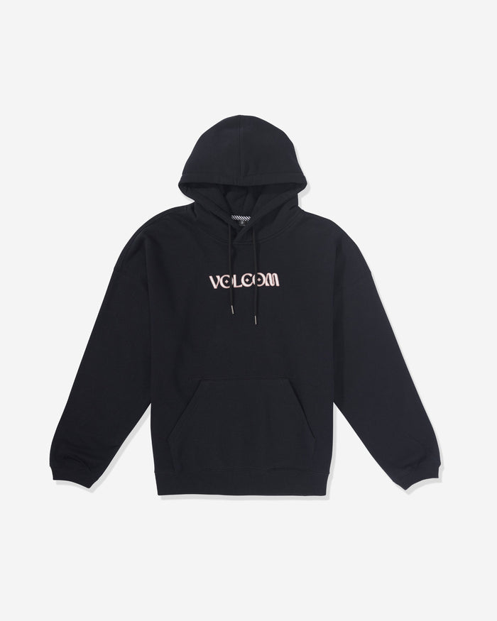 Women's Stone Art Up Hoodie-Black-Volcom