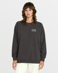 Women's Stone Magic Boyfriend Sweatshirt-Vintage Black-Volcom