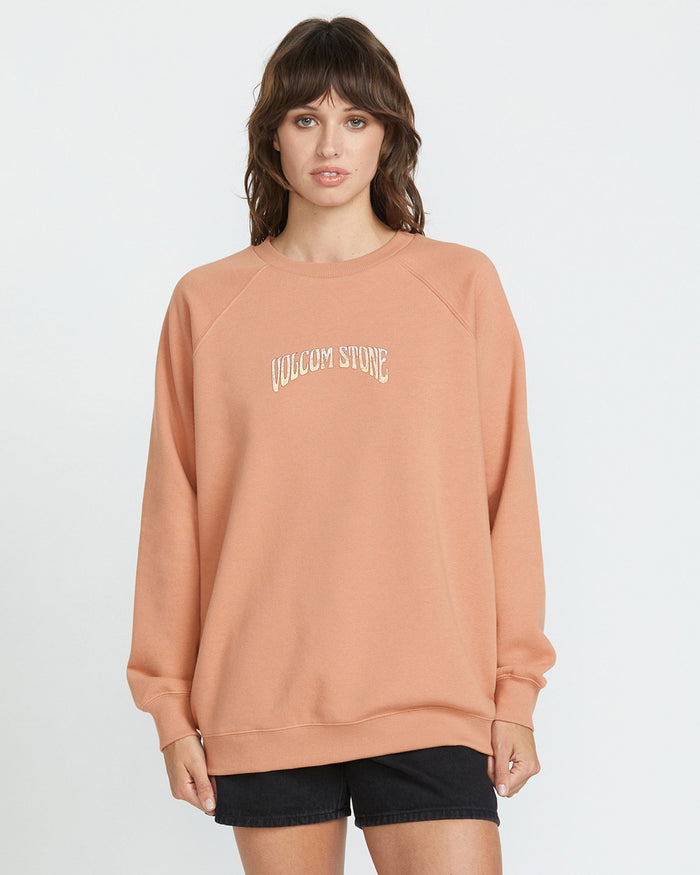 Volcom Women's Stone Magic Boyfriend Crew