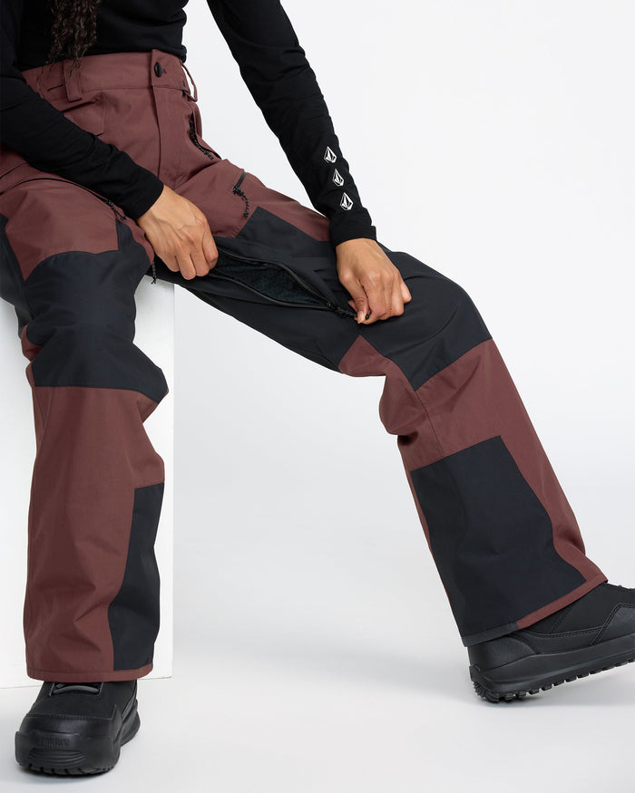 Women's Stone Mica 20K Pants-Oxblood-Volcom