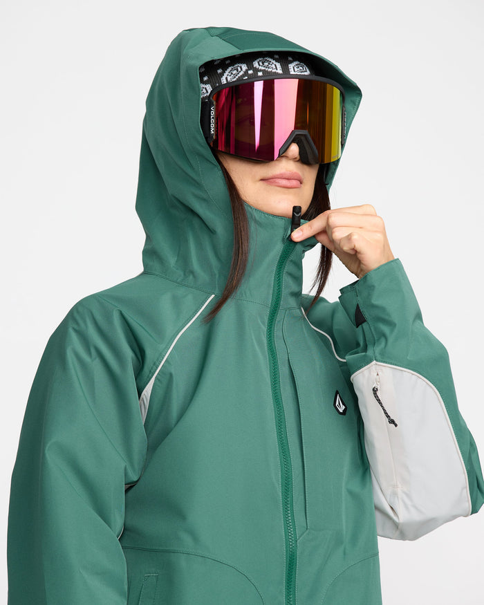 Women's Stone Smokeshow 20K Jacket-Spruce Green-Volcom