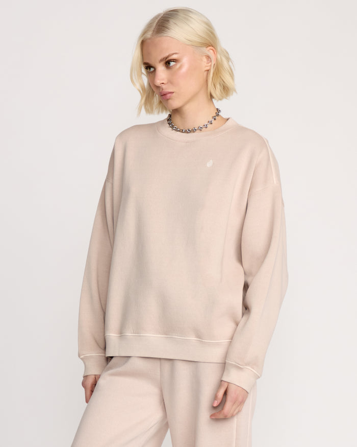 Women's Stone Soft Crew-Khakiest-Volcom