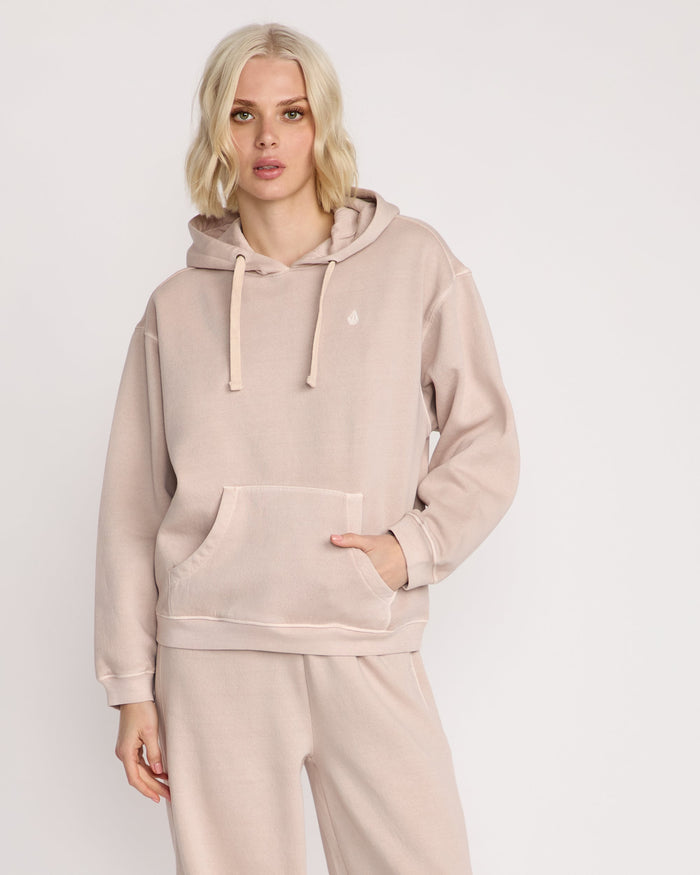 Women's Stone Soft Hoodie-Khakiest-Volcom