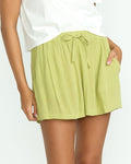 Women's Stoneshine Shorts-Pea Green-Volcom