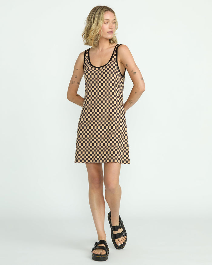 Women's Stoneway Dress-Vintage Black-Volcom