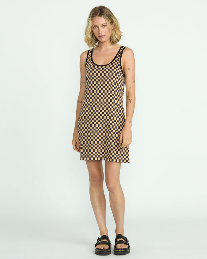 Women's Stoneway Dress-Vintage Black-Volcom