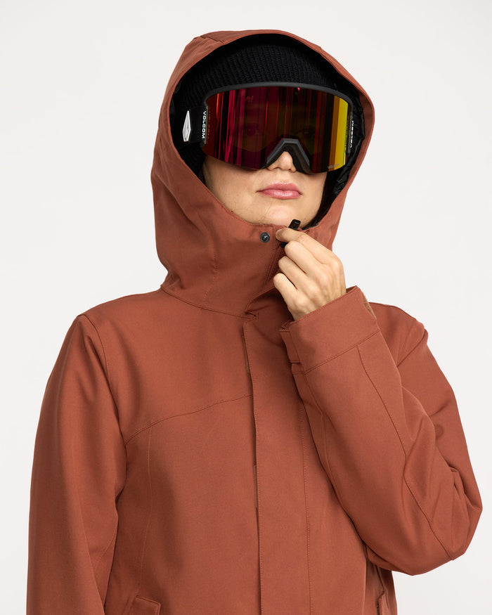 Women's Stoney Shadow Insulated Jacket-Henna-Volcom