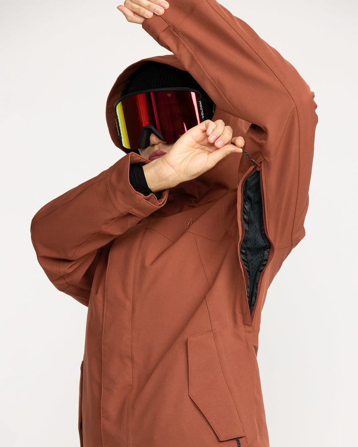 Women's Stoney Shadow Insulated Jacket-Henna-Volcom