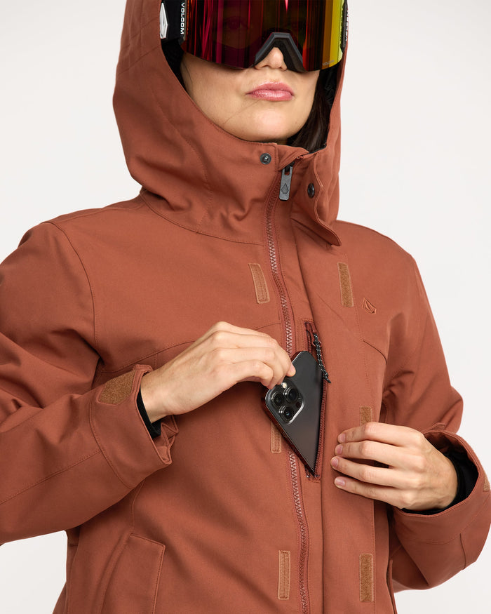 Women's Stoney Shadow Insulated Jacket-Henna-Volcom