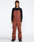 Women's Swift Bib Overall-Henna-Volcom