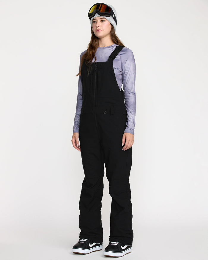 Women's Swift Bib Overall-Black-Volcom