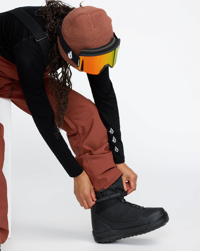 Women's Swift Bib Overall-Henna-Volcom