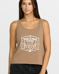 Women's To The Bank Tank-Hazelnut-Volcom