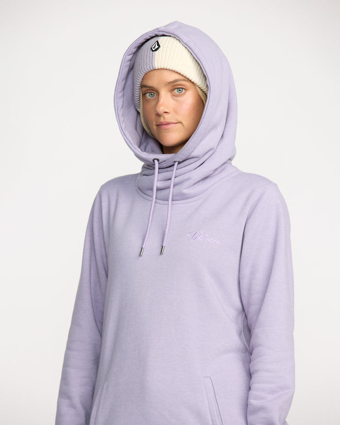 Women's Tower Pullover Fleece-Lavender Aura-Volcom