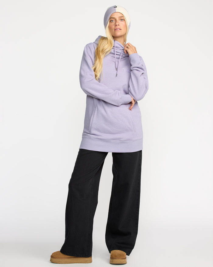 Women's Tower Pullover Fleece-Lavender Aura-Volcom