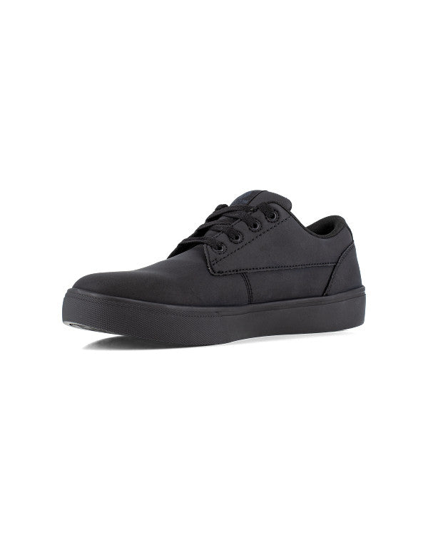 Women's True Soft Toe Water and Slip Resistant Work Sneakers-Black-Volcom