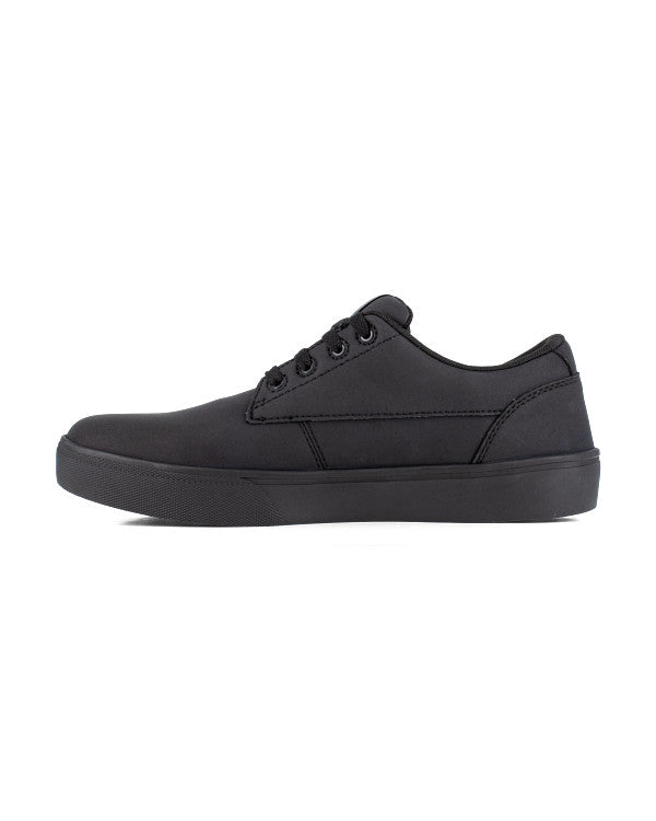 Women's True Soft Toe Water and Slip Resistant Work Sneakers-Black-Volcom
