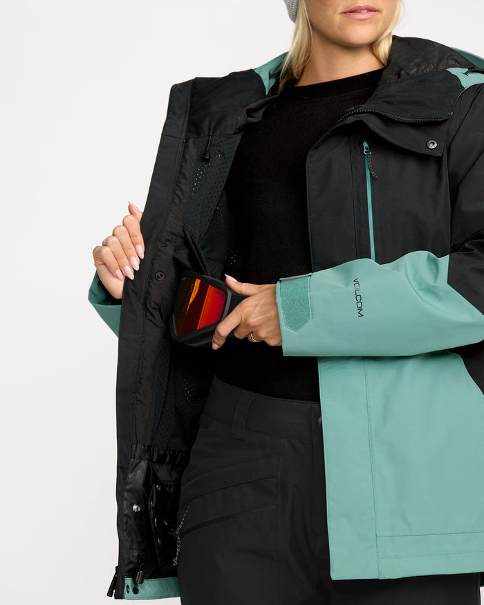 Women's V.Co Tech Eras Gore-Tex Insulated Jacket-Arctic Blue-Volcom