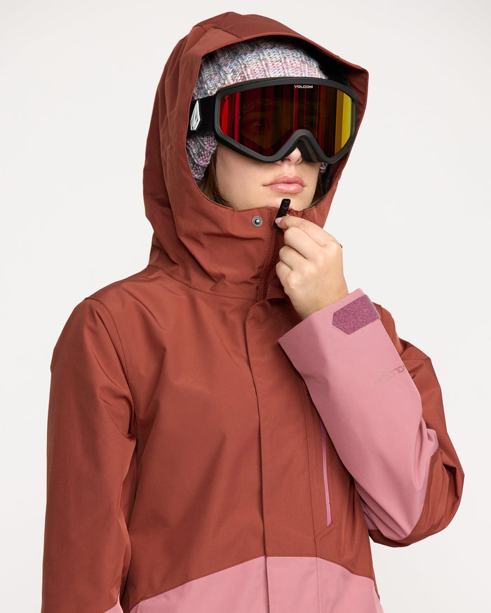 Women's V.Co Tech Eras Gore-Tex Insulated Jacket-Henna-Volcom
