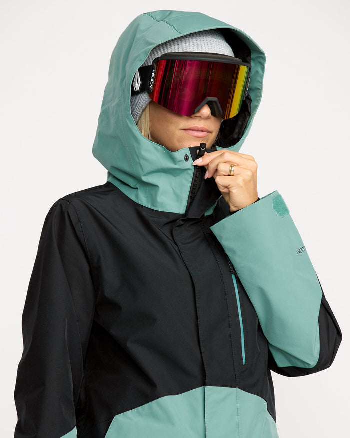 Women's V.Co Tech Eras Gore-Tex Insulated Jacket-Arctic Blue-Volcom