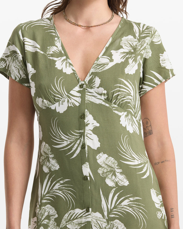 Women's Vroom Service Dress-Moss Stone-Volcom