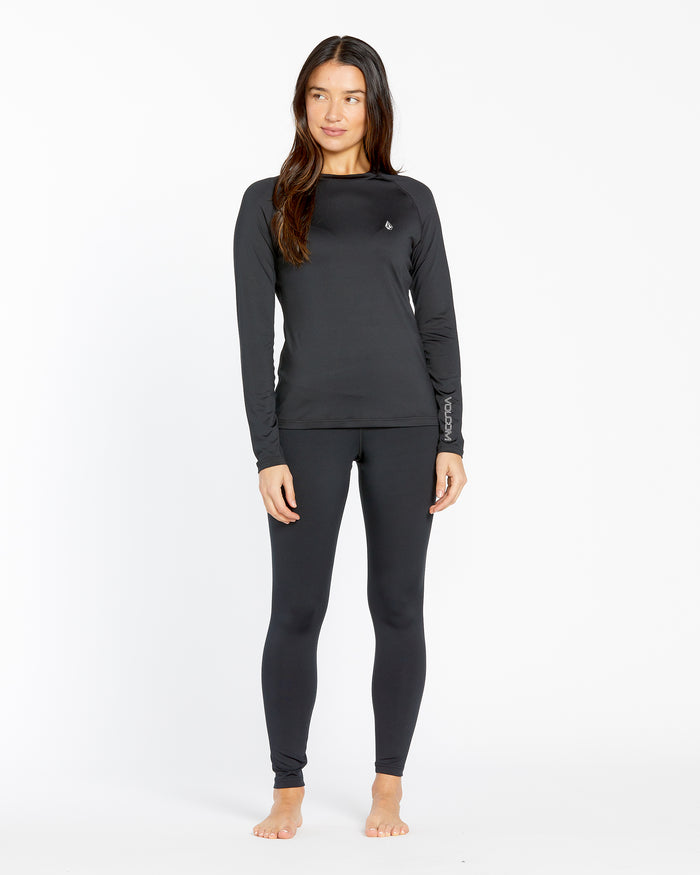 Women's W V-Science Crew-Black-Volcom