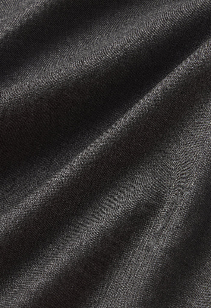 Wool Wide Easy Shorts / Charcoal
