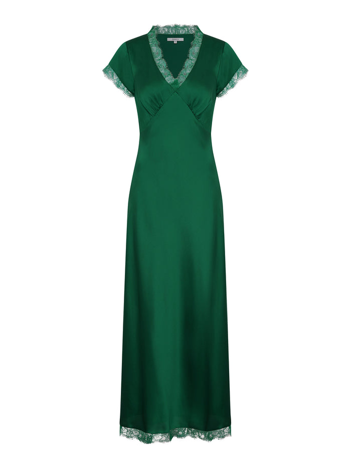 Woolf Dress in Alpine Green