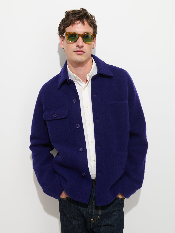 Work Jacket in Boiled Wool