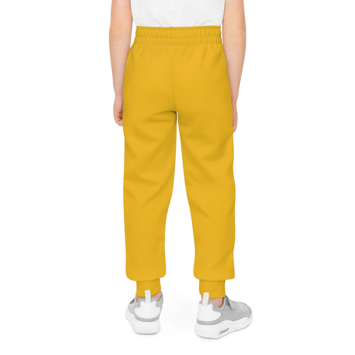 Yellow Youth Joggers with 314 Originals Side Graphic — Kids Athletic Sweatpants - 314 Originals