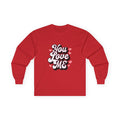 You Love Me Long Sleeve Tee — Valentine's Retro Heart Graphic - 314 Originals